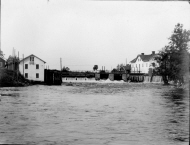 Vy över Morgårdshammar och slussen